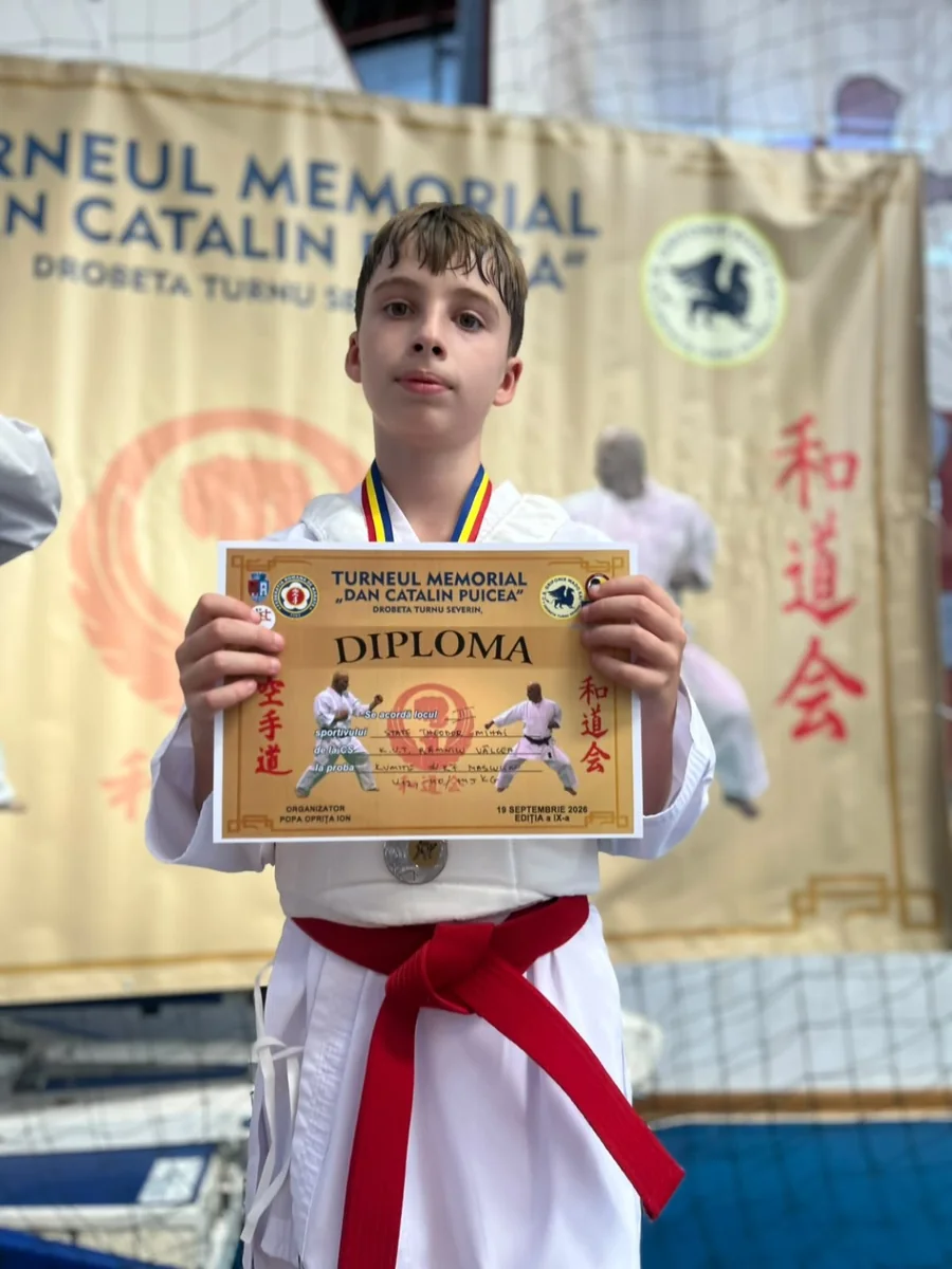 Copil KVT Karate după competiție